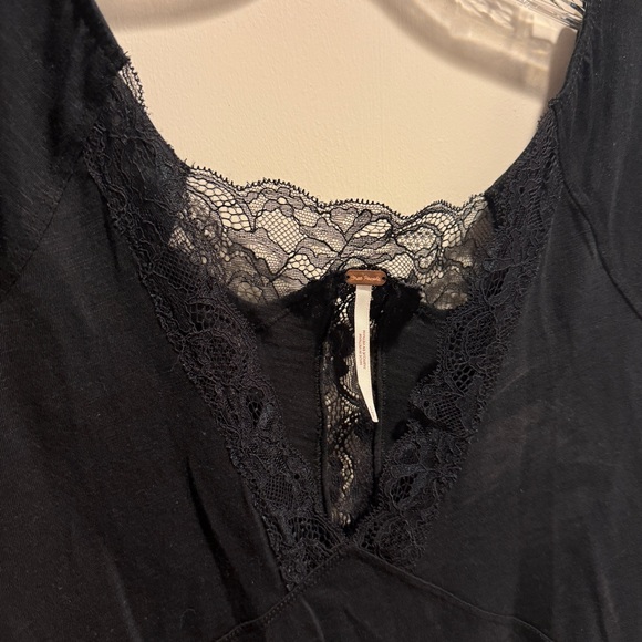 FREE PEOPLE Lace Trim Top - Picture 2 of 7